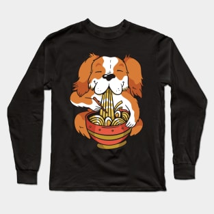 Cavalier King Charles Spaniel Ramen Noodles Long Sleeve T-Shirt